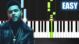 Video thumbnail of "The Weeknd - Starboy ft. Daft Punk - EASY Piano Tutorial by PlutaX"