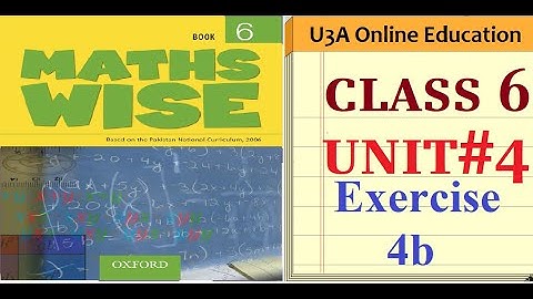 OXFORD Math Class 6 OUP Maths Wise Book 6 Unit 4 Integers-4b | Urdu/Hindi