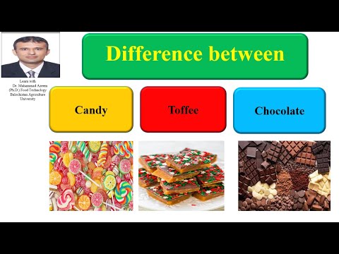 Difference Between Candy, Toffee And Chocolate