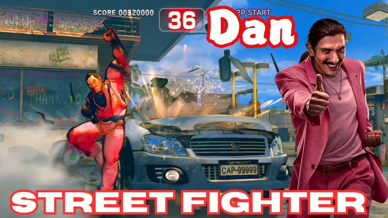 Street Fighter Dan Hibiki Gameplay & Car smash ! Celebrate Hong Kong Dan in Live-Action Movie.