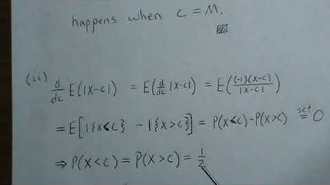 The Median Minimizes Absolute Loss. 3 proofs when X is continuous.