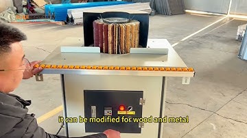 Single head manual operate wood brush sanding profile sander machine