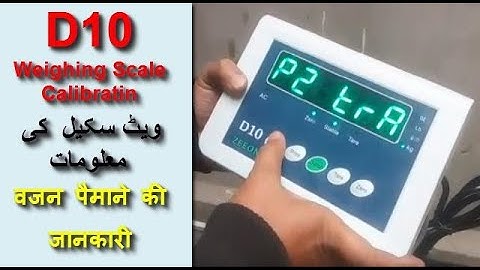 Electronic Weighing Scale Calibration Modek D10 by Care International Scale