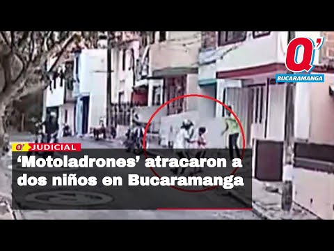 ‘Motoladrones’ atracaron a dos niños en Bucaramanga