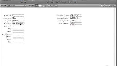 FileMaker Tutorial - 031 - Records Menu pt 1