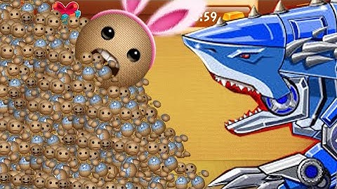 The Robot Shark vs 9999 Buddy Borned | Kick The Buddy