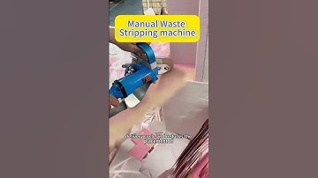 Waste paper removing stripping machine #stripping #wastepaper #diemaking package #diecutting