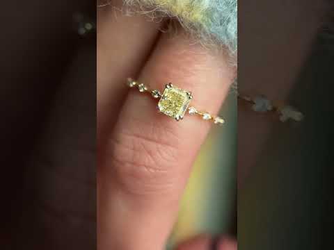 Yellow Diamond Distance Ring | Melanie Casey Fine Jewelry