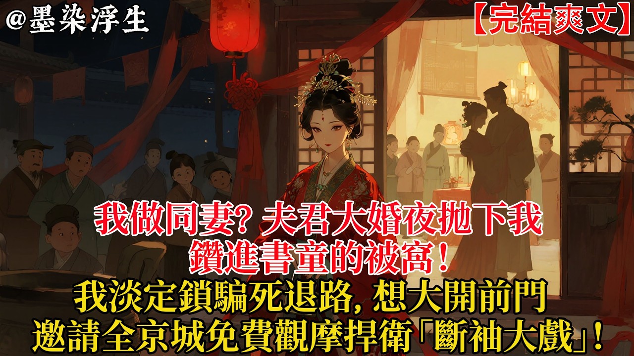 我做同妻？夫君大婚夜拋下我，鑽進書童的被窩！我淡定鎖騙死退路，想大開前門，邀請全京城免費觀摩捍衛「斷袖大戲」！
