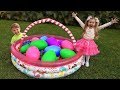 Diana and Roma Pretend Play with Giant EGGS Surprise