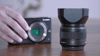 Objetivo Panasonic Leica DG SUMMILUX 25mm F1.4 ASPH video