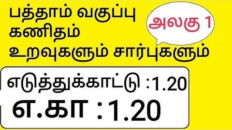 10th Maths Tamil Medium Chapter 1 Relations and Functions example 1.20