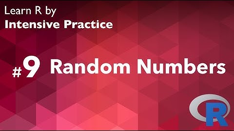 R Tutorial 09: Random numbers