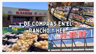 De compras en el Supermercado El Rancho y H-E-B en Odessa Texas