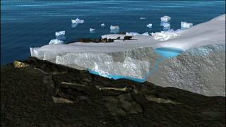 NASA Animation Showing Melting Glacial Ice Sheets in Antarctica