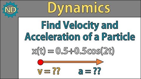 Dynamics - Find velocity and the acceleration of a particle