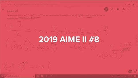 2019 AIME II #8