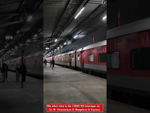 Delayed train | 7 hours late TATA Yeshvantpur Exp arrives destination led by Vijayawada (BZA) WAP-7