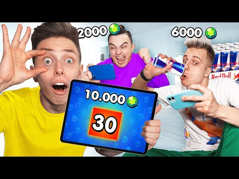 Видео: Кто последний перестанет открывать ЯЩИКИ В BRAWL STARS **потратил 10.000 гемов**