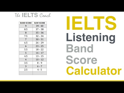 ielts listening band score - IELTS Listening Band Score Calculator