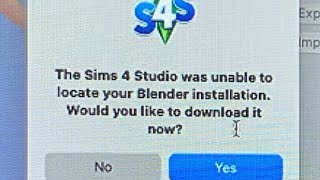 “The Sims 4 Studio Was Unable To Locate Your Blender Installation.” Fix!!