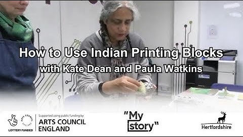 How to Use Indian Printing Blocks