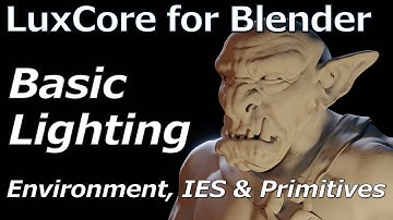 LuxCore for Blender | Basic Lighting | Environment, IES Textures and Primitives