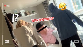 Hiding My KoreanTwin Brother In The House Without Telling My Girlfriend      *WHO ARE YOU!? *