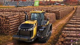 Fs 18 Unlimited Wood Selling ! Fs18 How To Cut Trees | Timelapse #fs18