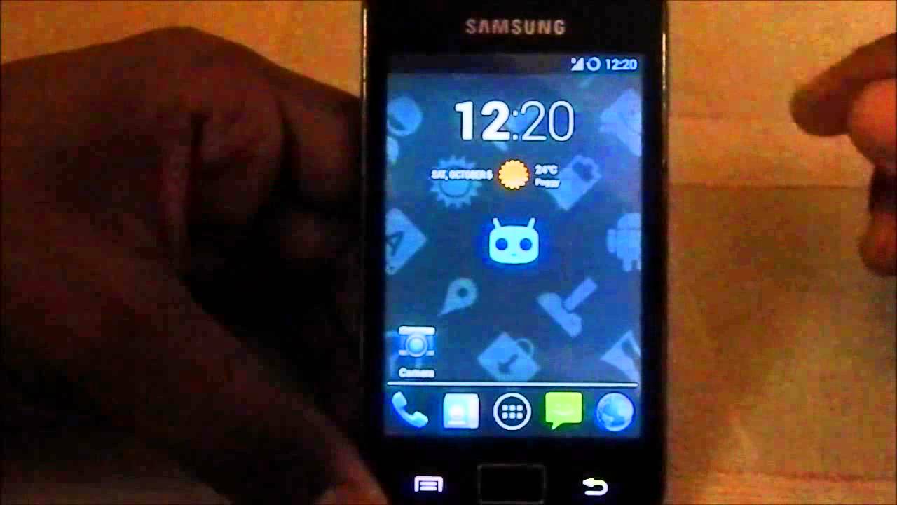 Cyanogenmod Cm 10 2 Android 4 3 Galaxy Ace Gt 5830 Youtube