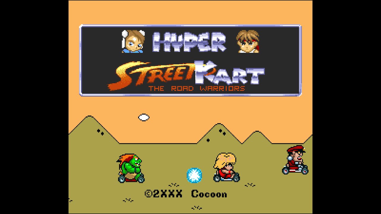 BSNES | Hyper Street Kart (Super Mario Kart Mod) 60FPS | SNES Emulator HD PC Gameplay