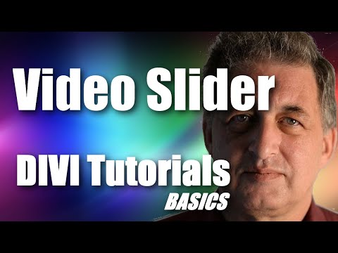 #32 DIVI Theme Tutorial for Beginners -  DIVI Theme Video Slider Module