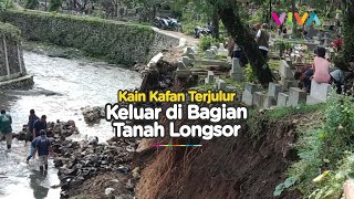 Download Lagu Makam Kena Longsor, Penampakan Kain Kafan Hebohkan Warga MP3