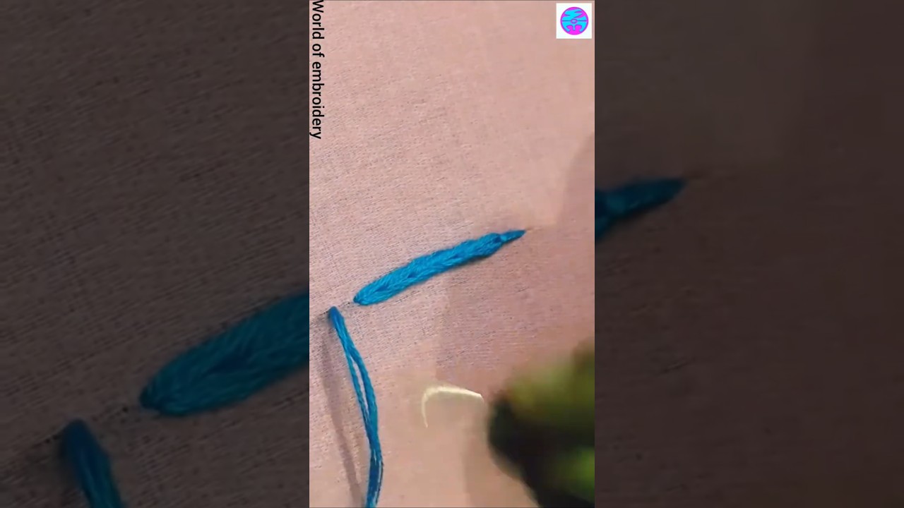 Heavy Chain Stitch Embroidery Tutorial | Beautiful Hand Embroidery Design for Beginners