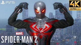 Marvel's Spider-Man 2 PS5 - Purple Reign Suit Free Roam Gameplay (4K 60FPS)