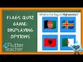 Flutter Flags Quiz Game: Displaying options (03)
