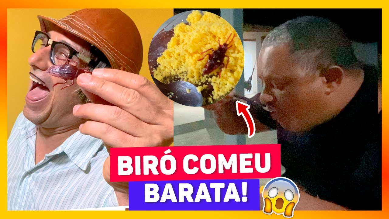 COLOQUEI BARATA NO CUSCUZ DE BIRÓ E ELE COMEU | TURMA DO MUÇÃO