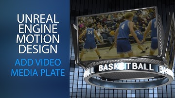 Unreal Engine Jumbotron Media Plate Motion Graphic