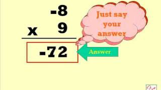 1-digit Multiplication w/ Negative Speed Drill