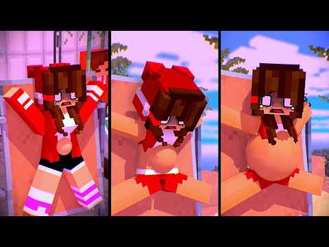 Minecrafts Dark HELP JJ Sister Surviving on an island! || Minecrafts Mix