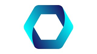 modern gradient hexagon logo design from adobe illustrator