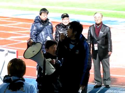 2012.3.10 川崎 vs 新潟　實藤＆憲剛Wお立ち台