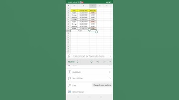 Mobile Excel Sum function||Shortcut tricks short video. #shorts