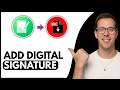 How To Add A Digital Signature Certificate To A Pdf (Step By Step)