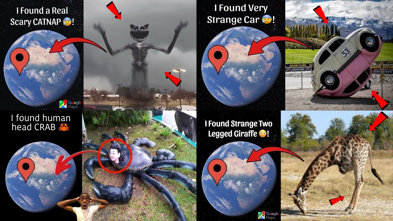 🔥TOP 4 Most Unusual Things In Real Life On Google Earth 🌎!