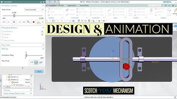 UNIGRAPHICS NX || Scotch yoke Animation & Design in UNIGRAPHICS / Mechanism & assembly #becreative