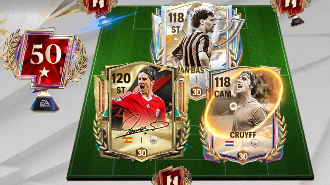 115 TORRES, 113 VAN BASTEN & 113 CRUYFF 🥶 50 STARS  - HEAD TO HEAD