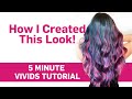 How To Colorful Hair! 5 Minute Tutorial - How To Rainbow Hair - Pulpriot Vivids