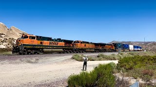 BNSF H1 1117 On Point! Q-CHISBD P2-17 Corwith IL to San Bernardino  The  Rocks! Dolby Vision 4KHDR!