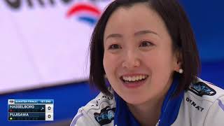 Satsuki Fujisawa throws Anna Hasselborg's rock | 2021 Players' Championship